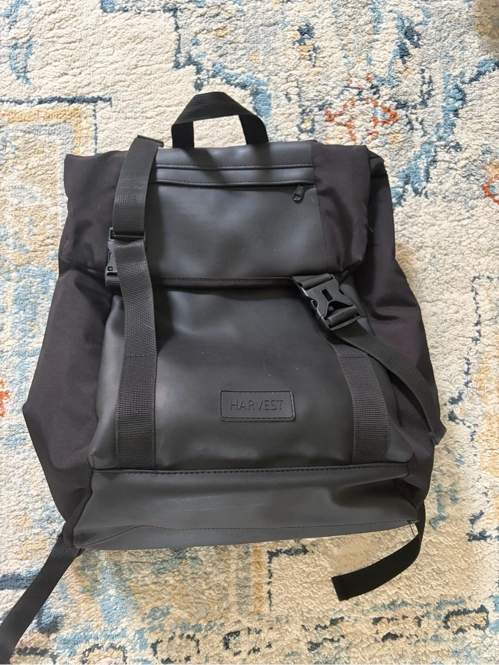 Harvest Black Men's Waterproof Backpack
